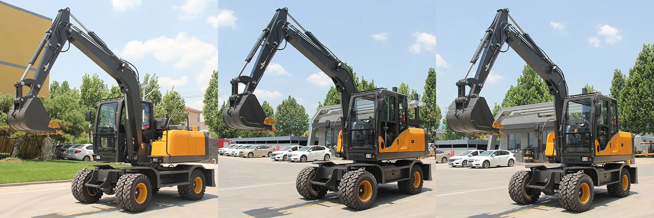 7.5t Wheel Excavator SE75 - SOAO Construction Equipment Manufacturer